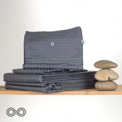 Vendor-unknown Platinum Zen Organic Cotton Jacquard Striped Sheets (EU)