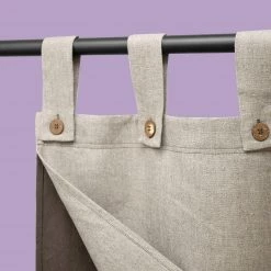 Vendor-unknown Blackout BOTTICELLI Organic Linen Curtain (2-Layer Reversible)