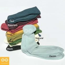 GETTYSBURG 3-Pack 92-98% Organic Cotton Crew Socks (Made In USA)