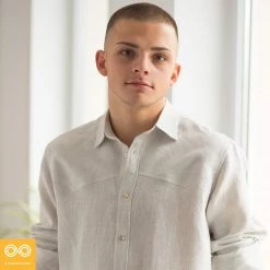 Vendor-unknown Blue Pinstripes 5.75oz 100% Hemp Fabric By The Yard DIY