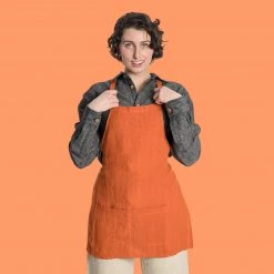 Vendor-unknown Printed Tees & More Maestro 100% Organic Hemp Apron (Plain Or Printed)