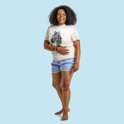 T-Shirts PUREVALLEY 100% Organic Prima Cotton Printed T-Shirt - Zebra (Unisex) Tops