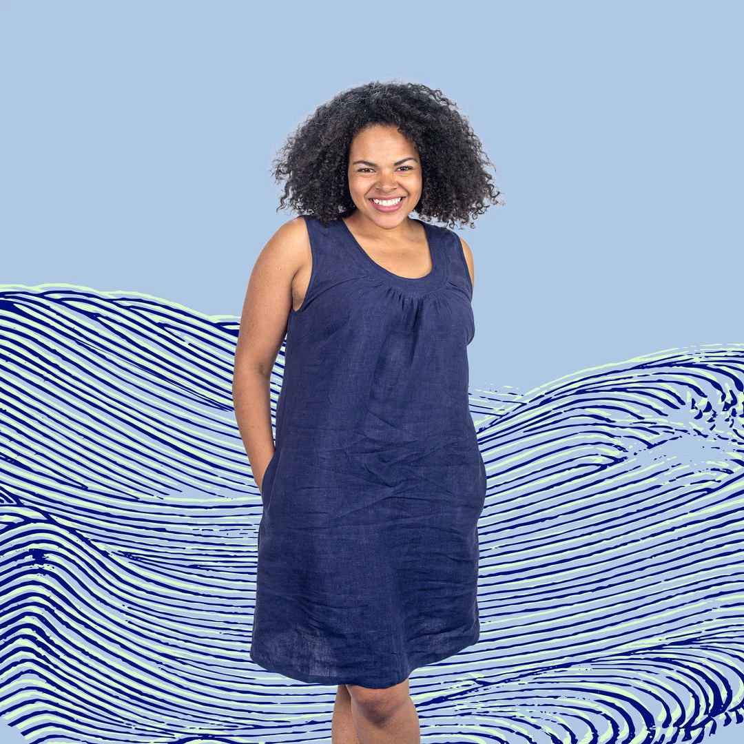 Vendor-unknown SUMMER BREEZE 100% Organic Hemp Dress (Hemstitched Neckline, With Pockets) Dresses 1 Vendor-unknown SUMMER BREEZE 100% Organic Hemp Dress (Hemstitched Neckline, With Pockets) Dresses