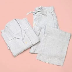 Vendor-unknown SAN JOSE 100% Organic Hemp Pajamas PJ Set (Long-sleeves / Pants) (Unisex) Lingerie & Sleepwear