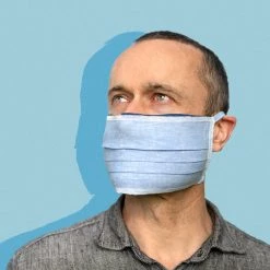 Vendor-unknown Face Coverings CLEARBROOK 2-Layer Reversible Hemp - Organic Cotton Face Mouth Mask With Filter Pocket (Elastic-Free) (Washable)