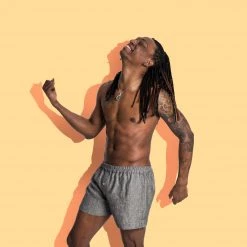 Vendor-unknown JOEY 100% Organic Hemp Boxer Shorts (Woven) (Nut Button, OC Thread) Men