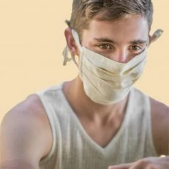 Vendor-unknown Face Coverings SCHOENBERG 100% Hemp Face Mask Mouth Mask (Elastic-free)