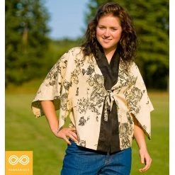 Vendor-unknown MIKADO Organic Linen Kimono Top Women