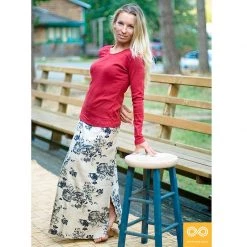 Vendor-unknown Koh Samui Organic Linen Wrap Skirt Closeout