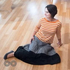 Vendor-unknown CARMEN FANTASY 100% Organic Linen Skirt (Multiple Layers)