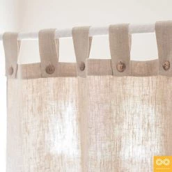 Vendor-unknown 48"x72" BERKELEY Tabbed 100% Organic Hemp Curtain Panel BedBath 16 Vendor-unknown 48