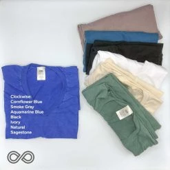 Vendor-unknown MENDOCINO Organic Cotton V-Neck T-Shirt (Made In USA) (Unisex) Tops