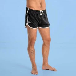 Womens’ Shorts ADONIS 100% Hemp Knit Running Fitness Gym Shorts (Unisex)