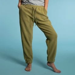 Vendor-unknown AMANDA 100% Organic Cotton Fleece Slim Jogger Pants Bottoms