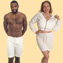 ARIZONA Elastic-free Unisex 100% Organic Cotton No-Frills Shorts (Made In USA)