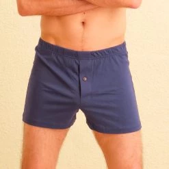 Vendor-unknown Men ASHTON 100% Organic Prima Cotton Boxers (Nut Button)