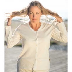 Vendor-unknown AVIGNON 100% Organic Prima Cotton Jersey Shirt / Lounge Top Women