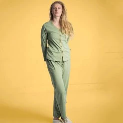 Vendor-unknown Sleepwear BONN Elastic-free Organic Prima Cotton Jersey Pajama Set (Men's Top & Bottom)
