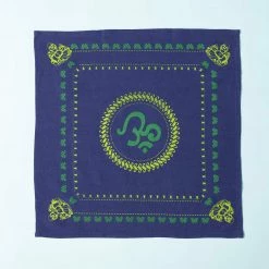Vendor-unknown Printed Tees & More Organic Hemp Bandana - Buddha Om Design (22 X 22)