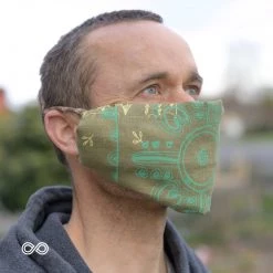 Vendor-unknown MARLEY Organic Hemp Bandana - Tribal Design (22