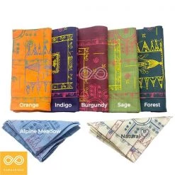 Vendor-unknown MARLEY Organic Hemp Bandana - Tribal Design (22