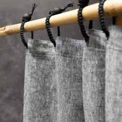 Vendor-unknown 48x72 Hemp Shower Curtain 100% Organic PVC-free (Stall Size) (MONTEBELLO) BedBath