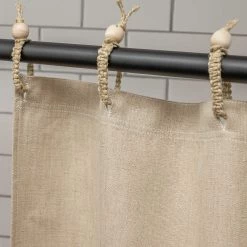 Vendor-unknown 48x72 Hemp Shower Curtain 100% Organic PVC-free (Stall Size) (MONTEBELLO) BedBath
