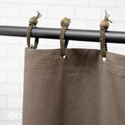 Vendor-unknown Organic Cotton Draperies | Shower Curtain (CARMEL) (PVC-free) BedBath