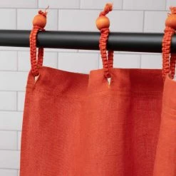 Vendor-unknown 48x72 Hemp Shower Curtain 100% Organic PVC-free (Stall Size) (MONTEBELLO) BedBath