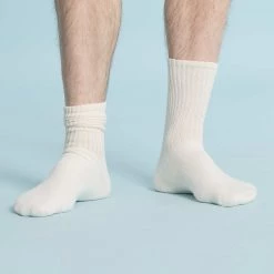 BAYSWATER 3-Pack 95% Organic Cotton Crew Socks (Made In USA) (Unisex)