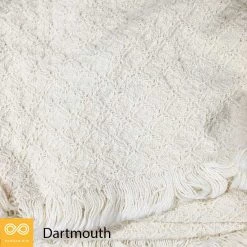 Vendor-unknown DARTMOUTH Organic Cotton Blanket (33" X 46") (Crochet Mini) (Made In USA)
