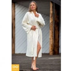 Vendor-unknown Unisex 100% Organic Hemp Knit Bathrobe