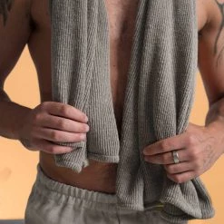 Towels CARDING MILL 100% Hemp Knit Bath Towel (30" X 50") BedBath