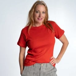 Vendor-unknown CHELSEA 100% Organic Cotton Ribbed Knit Tee T-Shirts