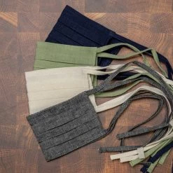 Vendor-unknown CICERO 100% Organic Linen Face Mask Mouth Mask (Elastic-free)