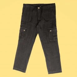 Vendor-unknown Elastic-free 100% Organic Hemp Cargo Pants (Unisex) Trousers & Jeans