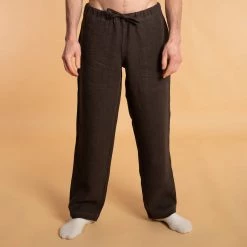 Vendor-unknown 100% Organic Hemp Drawstring Casual Beach Lounge Pants (Unisex) Trousers & Jeans
