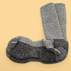 EQUINOX Warm & Thick Organic Mountain Hiker Wool Socks (1 Pair) (Unisex) (Made In USA)