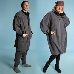 Vendor-unknown FRENCH INSPECTOR Unisex 100% Organic Cotton Fleece Jacket