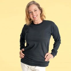 T-Shirts FRISCO 100% Organic Cotton Long-Sleeve T-shirt (Made In USA) (Unisex)