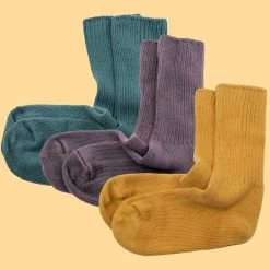 GETTYSBURG 3-Pack 92-98% Organic Cotton Crew Socks (Made In USA)