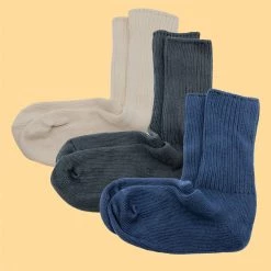 GETTYSBURG 3-Pack 92-98% Organic Cotton Crew Socks (Made In USA)