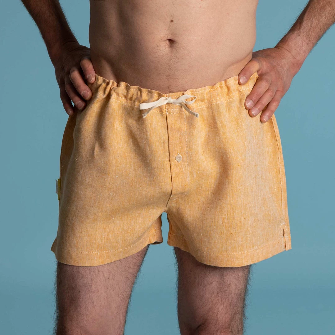 Vendor-unknown Men GREENWICH Elastic-free 100% Organic Hemp Boxers Woven (OC Thread, Nut Button) 5 Vendor-unknown Men GREENWICH Elastic-free 100% Organic Hemp Boxers Woven (OC Thread, Nut Button)