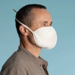 Vendor-unknown Face Coverings HANDEL 2-Layer Elastic-free 100% Organic Hemp Terry - Cotton Jersey Face Mask Mouth Mask PPE