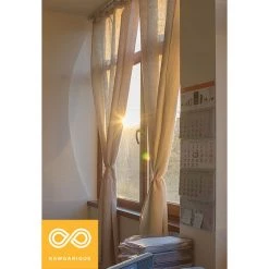 Vendor-unknown Hemp Curtain Panel 24" X 86" (with Rings) Curtains