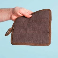 Vendor-unknown LOCH MARON Organic Hemp Pot Holder (100% Organic Cotton Fill) (No Polyester, No Fire Retardants, No Plastic, OC Thread) Kitchen