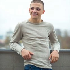 Vendor-unknown Tops HEMPTON 100% Organic Hemp Long-sleeve T-shirt Pullover