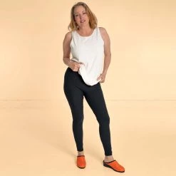 Vendor-unknown JANELLE Organic Cotton Blackout Ankle Leggings Bottoms