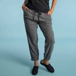 Vendor-unknown AMANDA 100% Organic Cotton Fleece Slim Jogger Pants Bottoms