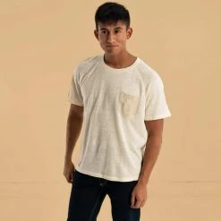 Vendor-unknown HUDSON 100% Organic Hemp Raglan T-Shirt With Pocket